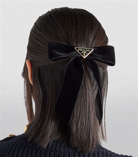 prada bow hair clip|Luxury Hair Accessories for Women .